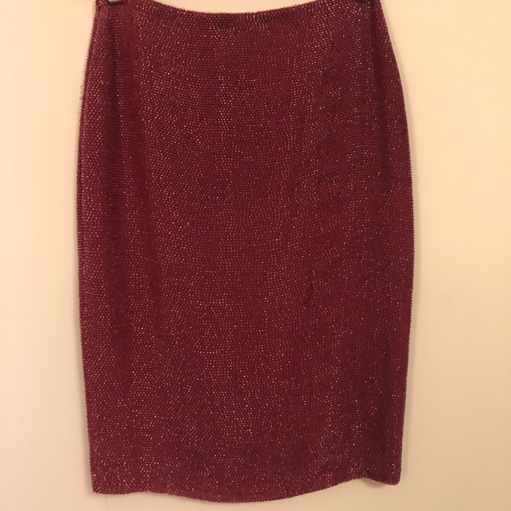H Halston beaded pencil skirt in GREAT SHAPE